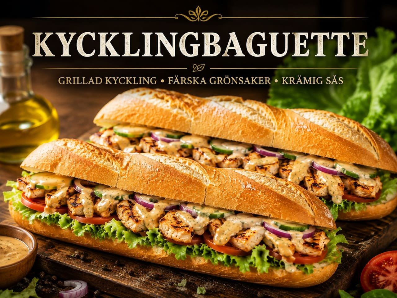 Pizzeria Torino i Mora – Nygräddad Fransk baguette