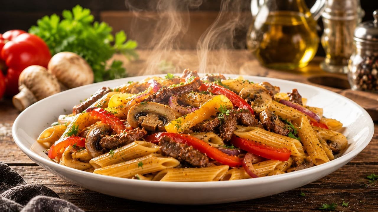 Pizzeria Torino i Mora – Pasta husets med oxfilé och färska champinjoner